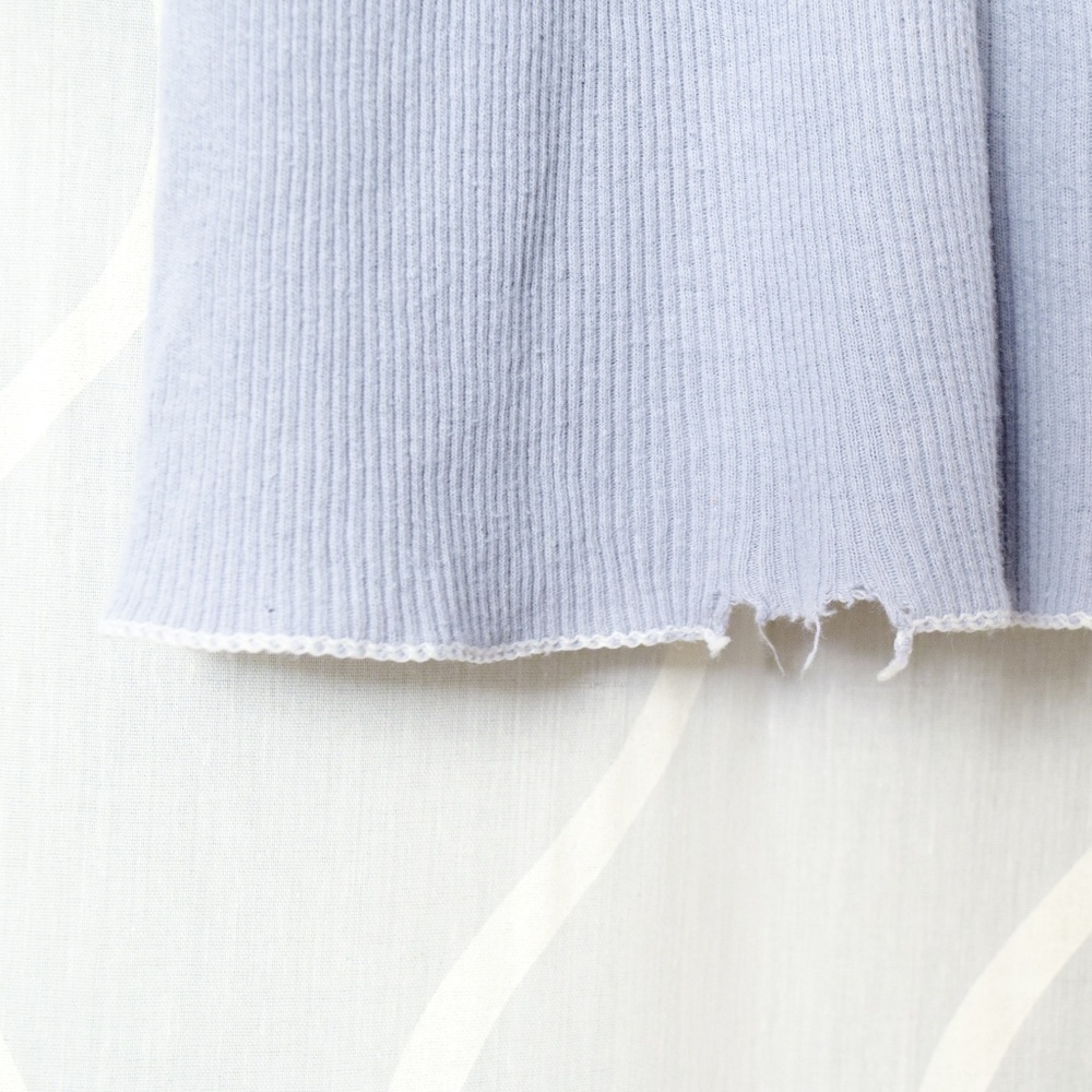 Cotton Ribbed Knit Racerback Tank Top - Picture 3 of 4